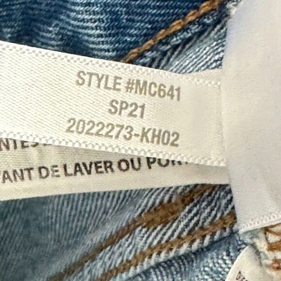 Madewell Relaxed Denim Shorts Button Fly Women's 28‎ Blue Distressed - Picture 7 of 7